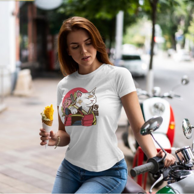 Cat Samurai T Shirt (Skapare uppladdad)