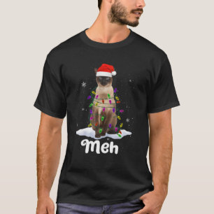 Cat Santa Ljus Catmas Pajamas Familj F T Shirt
