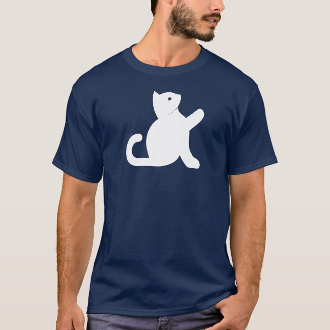 Cat Says Hej T Shirt (Framsida)