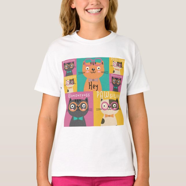 Cat Says Hej, underbara PM   T Shirt (Framsida)