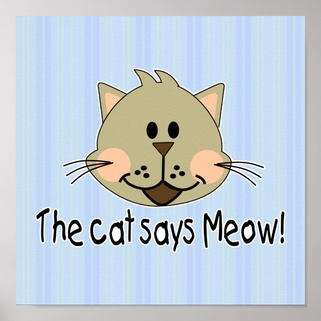 Cat Says Meow Poster (Framsidan)