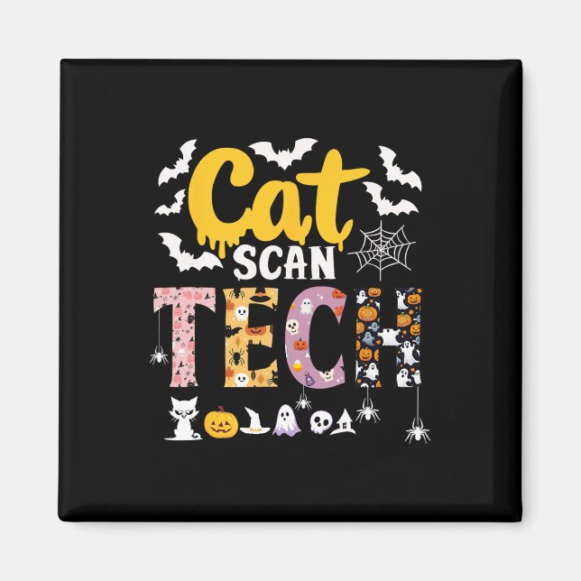 Cat Scan Ct Rad Tech Halloween Costume Spider Fly Magnet (Framsidan)
