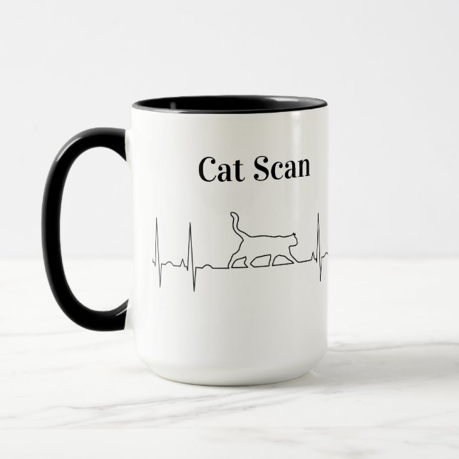 Cat Scan - EKG Coffee Mugg (Vänster)