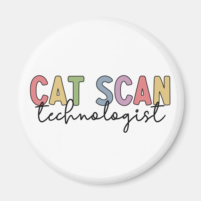 CAT Scan Technolog CT Tech Radiology-gåvor Magnet (Framsidan)