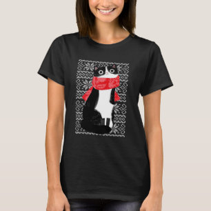 Cat Scarf Winter Cat Lover T Shirt