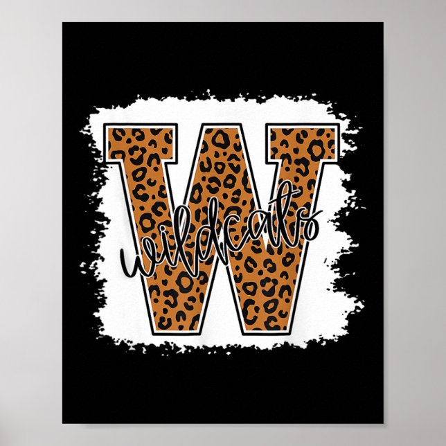 Cat School Spirit Leopard Back to school Girls Poster (Framsidan)