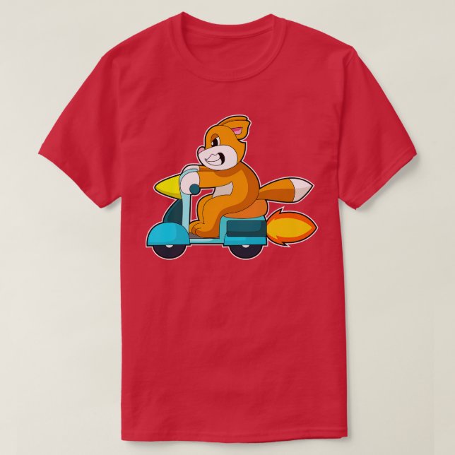 Cat Scooter T Shirt (Design framsida)