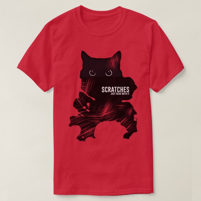 Cat Scratches T Shirt (Design framsida)