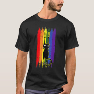 Cat Scratching Gay pride Kitten Tass Proud Lgbt Q T Shirt