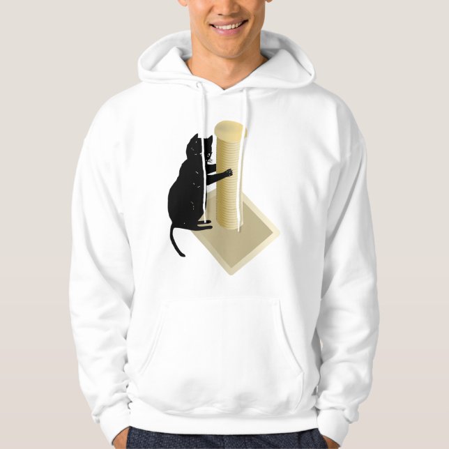 Cat Scratching Post Manar Hoodie (Framsida)