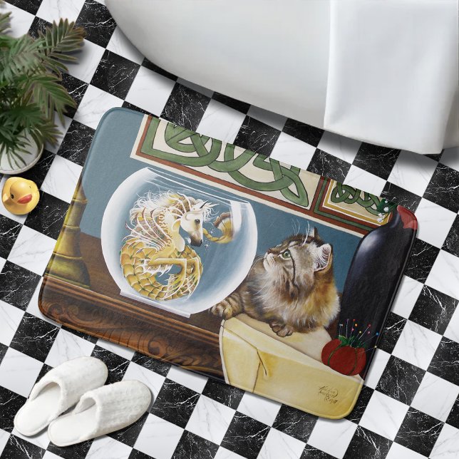 Cat Sea Horse Fantasy Badrumsmatta (Skapare uppladdad)