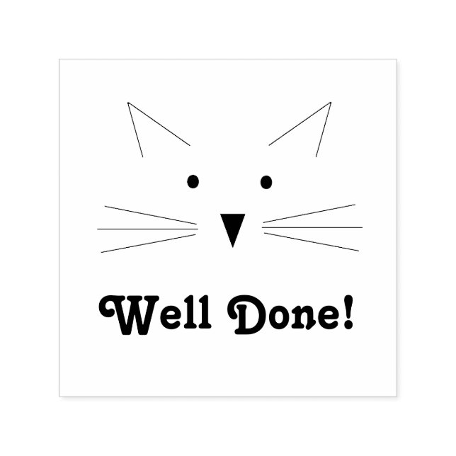 Cat Self-Inking Frimärke Självfärgande Stämpel (Design)