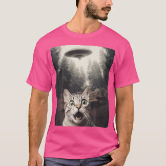 Cat Selfie med Ufo T Shirt