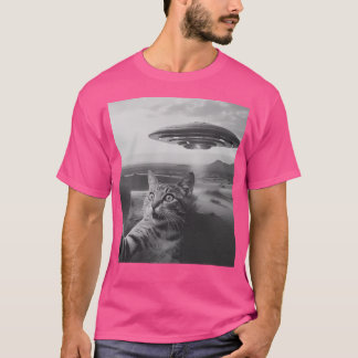Cat Selfie med Ufo T Shirt