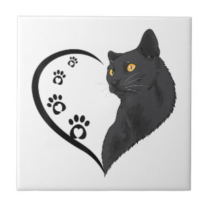 Cat Shirt Cat Shirts for Women Kids Cute Hea Kakelplatta