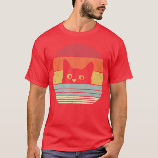 Cat Shirt Retro Stil T Shirt