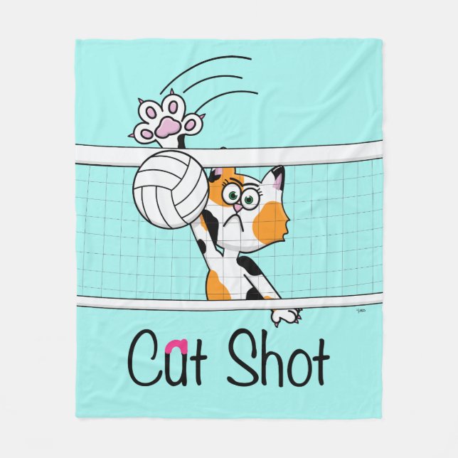 Cat Shot Fleece Blanket (Framsidan)