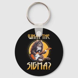 Cat Sigma Shirt Funny Sigma Brainrot Meme Rizz Sig Nyckelring