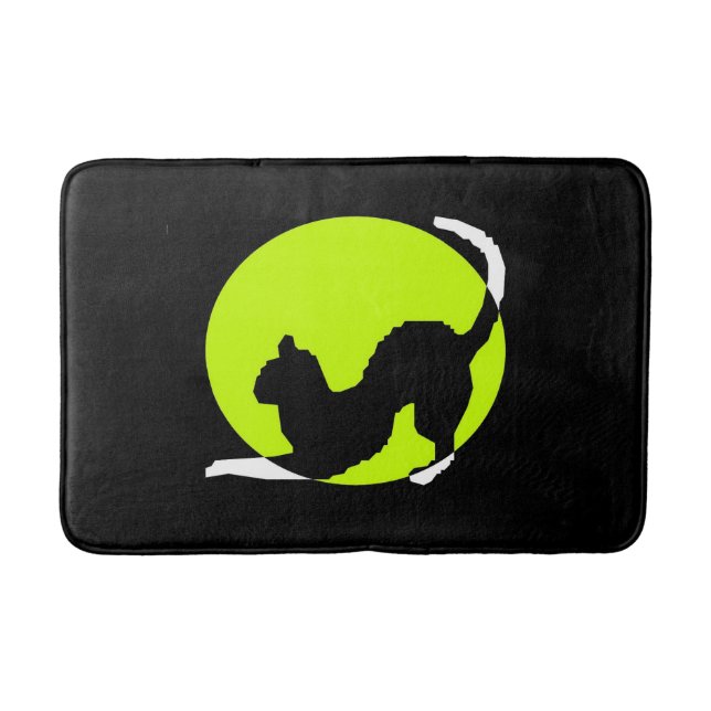 Cat Silhouette Bath Mat Badrumsmatta (Framsidan)