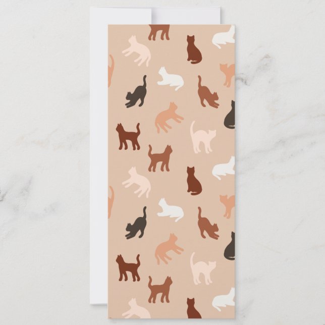 Cat silhouette inbjudningar (Framsida)