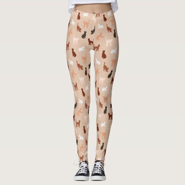 Cat silhouette leggings (Framsida)