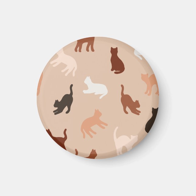 Cat silhouette magnet (Framsidan)