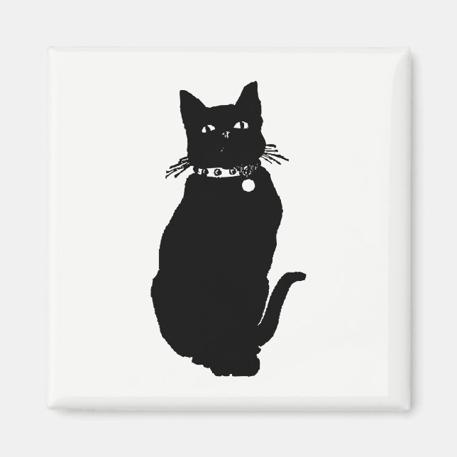 Cat Silhouette Magnet (Framsidan)
