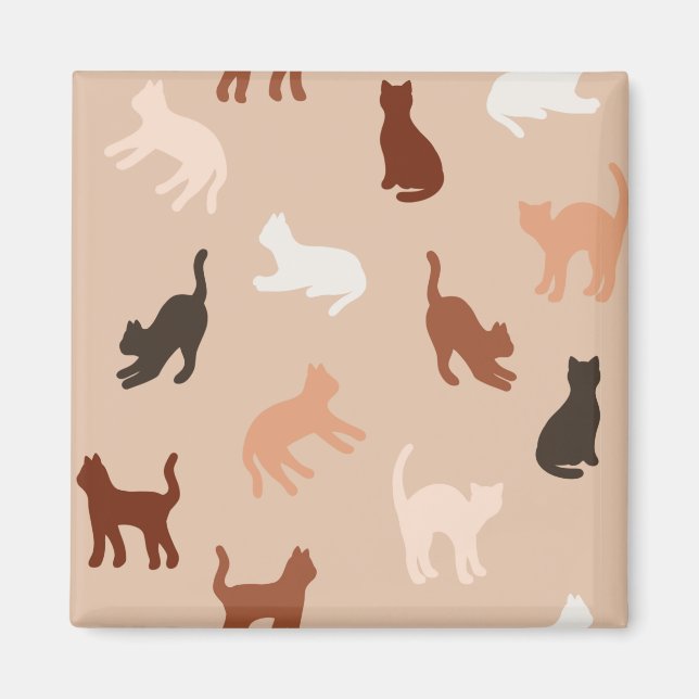 Cat silhouette magnet (Framsidan)