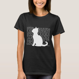 Cat Silhouette - perfekt design för kattälskare T Shirt