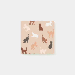 Cat silhouette post-it block