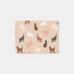 Cat silhouette post-it block