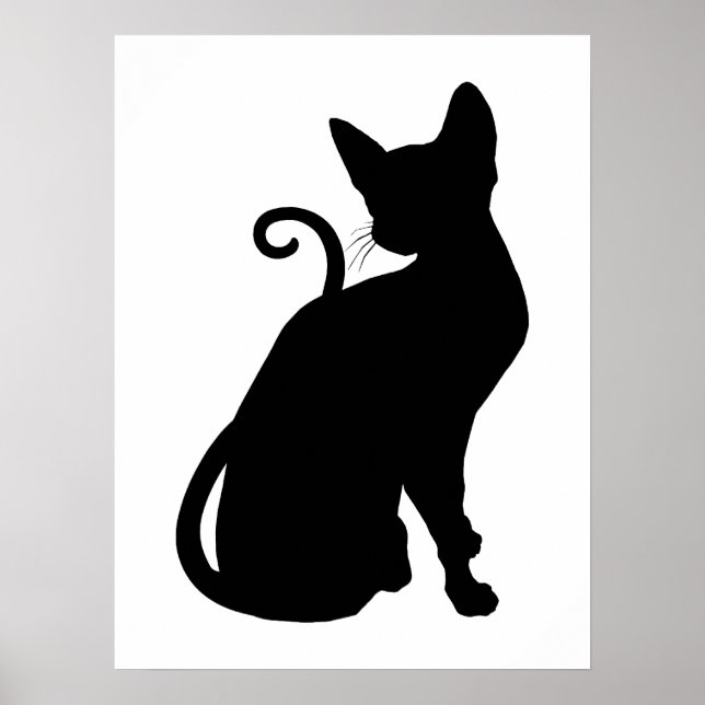 Cat Silhouette Poster (Framsidan)