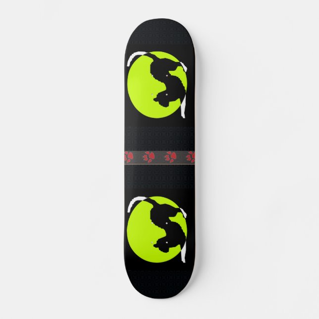 Cat Silhouette Skateboard (Framsida)