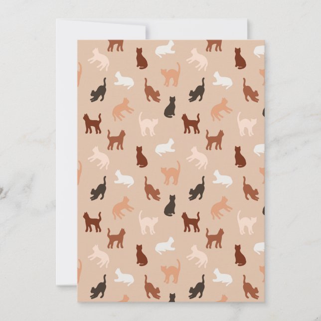 Cat silhouette spara datumet (Framsida)