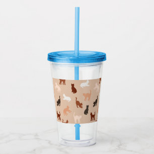 Cat silhouette take away mugg