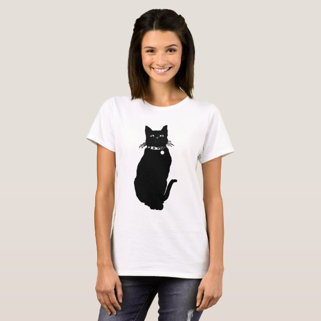 Cat Silhouette Tröja (Hel framsida)