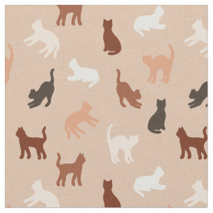 Cat silhouette tyg