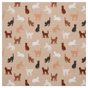 Cat silhouette tyg