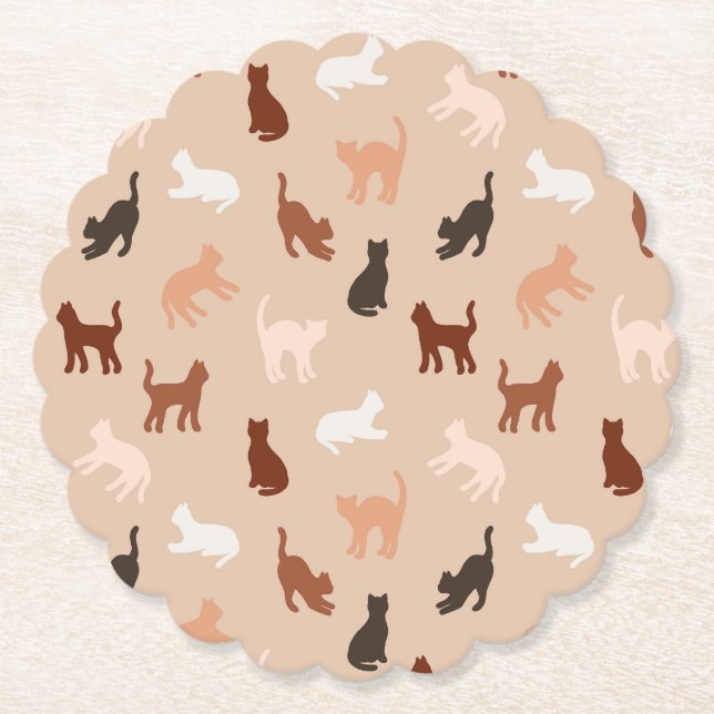 Cat silhouette underlägg papper (Framsida)