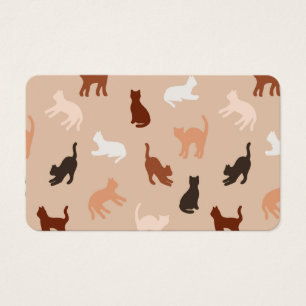 Cat silhouette visitkort