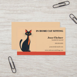 Cat Sitta Boarding Grooming Veterinary Visitkort