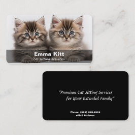 Cat Sitta/Cat Care Affärskort Visitkort