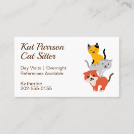 Cat Sitta Cattery Visitkort
