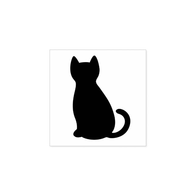 Cat sitta minus gummi frimärke stämpel (Tryck)