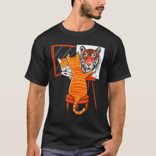 Cat Självporträtt T Shirt