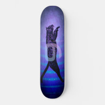 Cat Skateboard 9 Lives