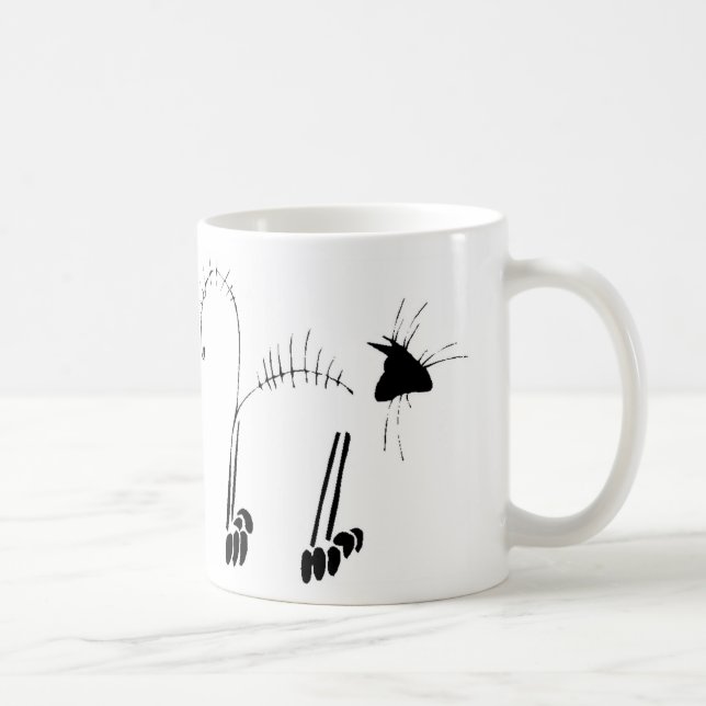 Cat Skeleton Kaffemugg (Höger)