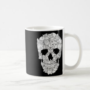 Cat Skull - Kattunge Skeleton Halloween Costume Id Kaffemugg