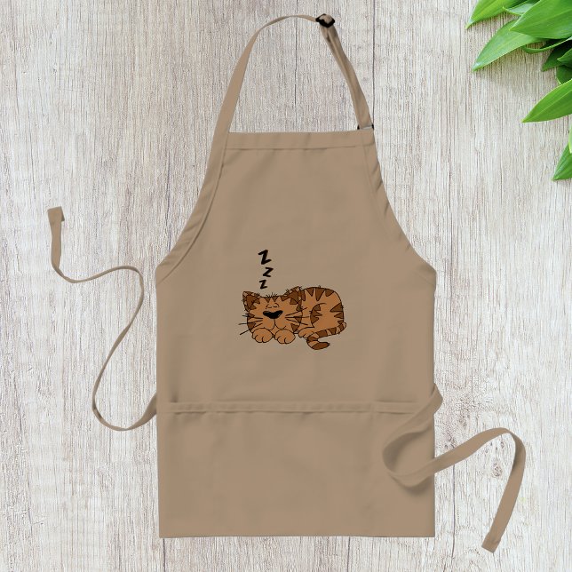 Cat Sleeping Apron Förkläde (Skapare uppladdad)