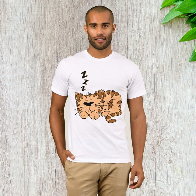 Cat Sleeping Manar T-Shirt (Skapare uppladdad)